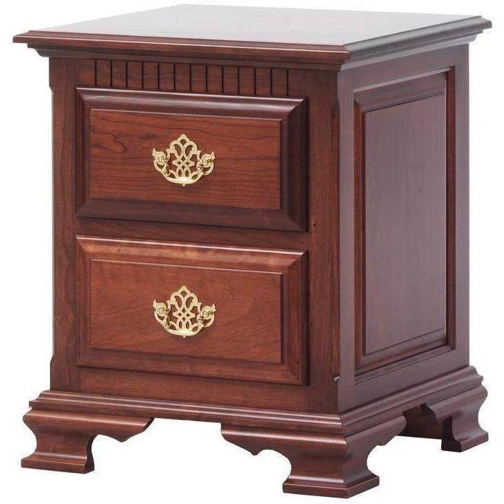 Victoria's Amish 2-Drawer Nightstand - Charleston Amish Furniture