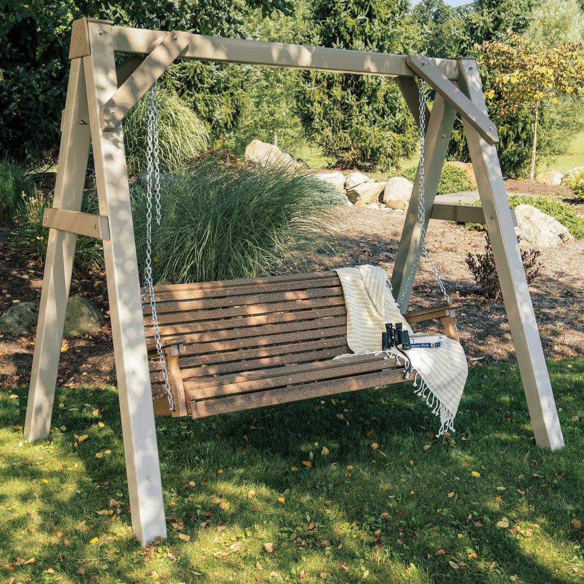 Amish wooden porch swings hotsell